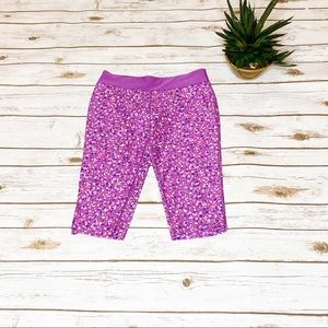 Nike Purple Dot print Capri - Size M ( Girl)
